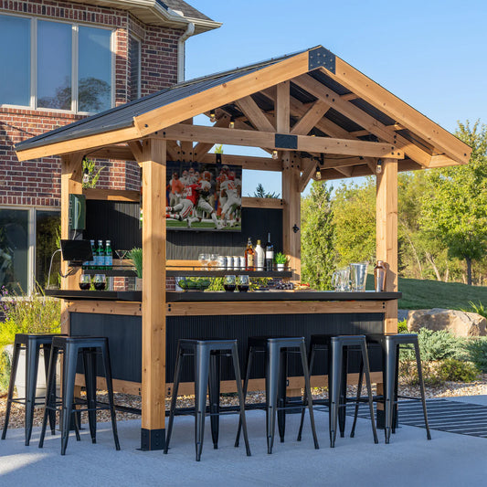 Palisade Outdoor Bar Set Assembly